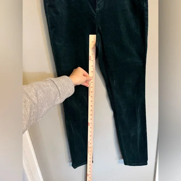 LOFT Deep Green Corduroy Trousers - Picture 5 of 7